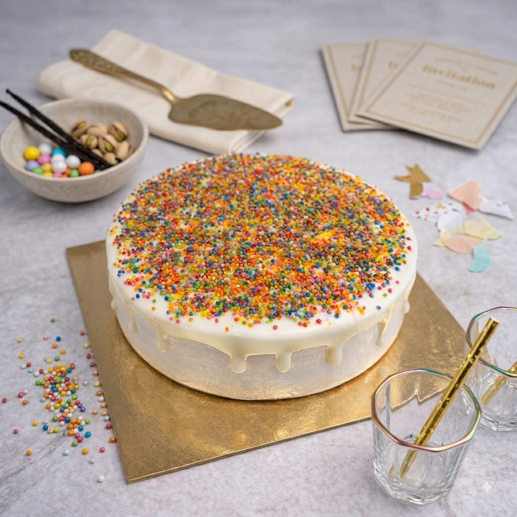 Rainbow Party Cake